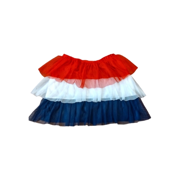 Way To Celebrate Other - Way to Celebrate Patriotic Girl red white and blue tutu skirt XXL (18)